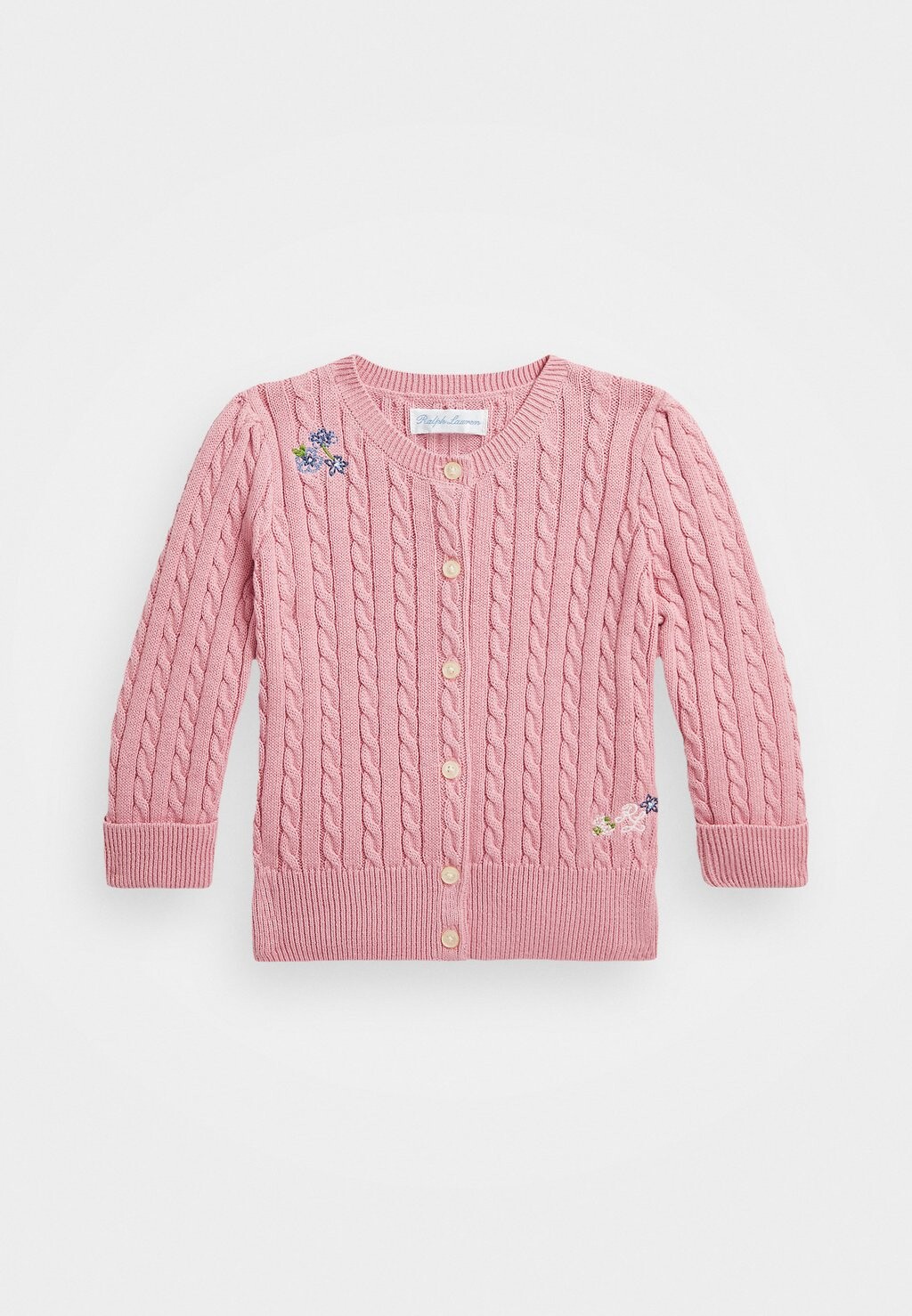 

Кардиган FLORAL MINI-CABLE COTTON CARDIGAN Ralph Lauren, розовый