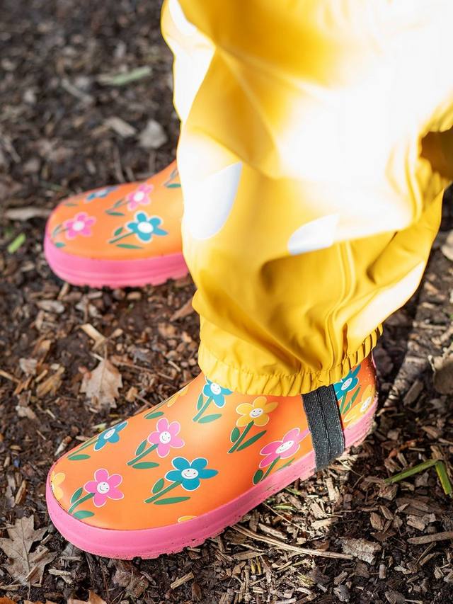 Детские резиновые сапоги Puddle Buster Frugi, Fun Flowers — фото 2