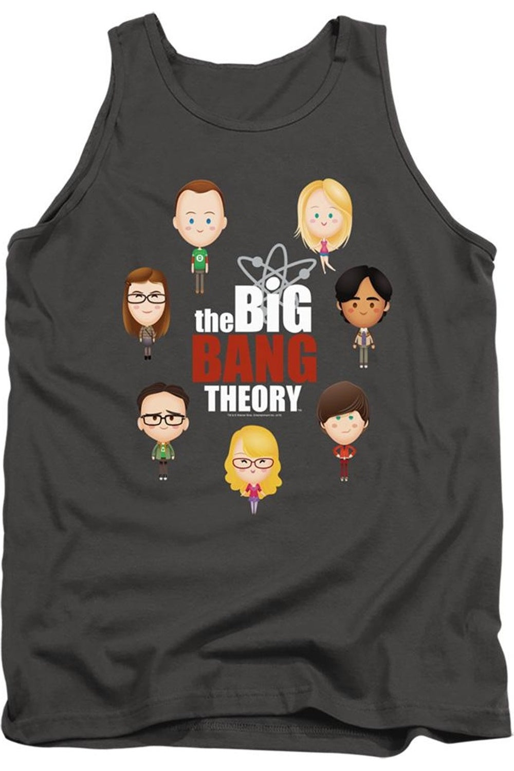 

Майка для взрослых с эмодзи Big Bang Theory Gildan, цвет charcoal