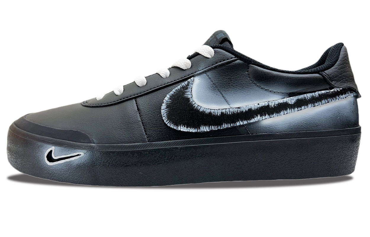 

Nike Кроссовки Court Shot для скейтбординга, износостойкие, низкие, мужские, черные