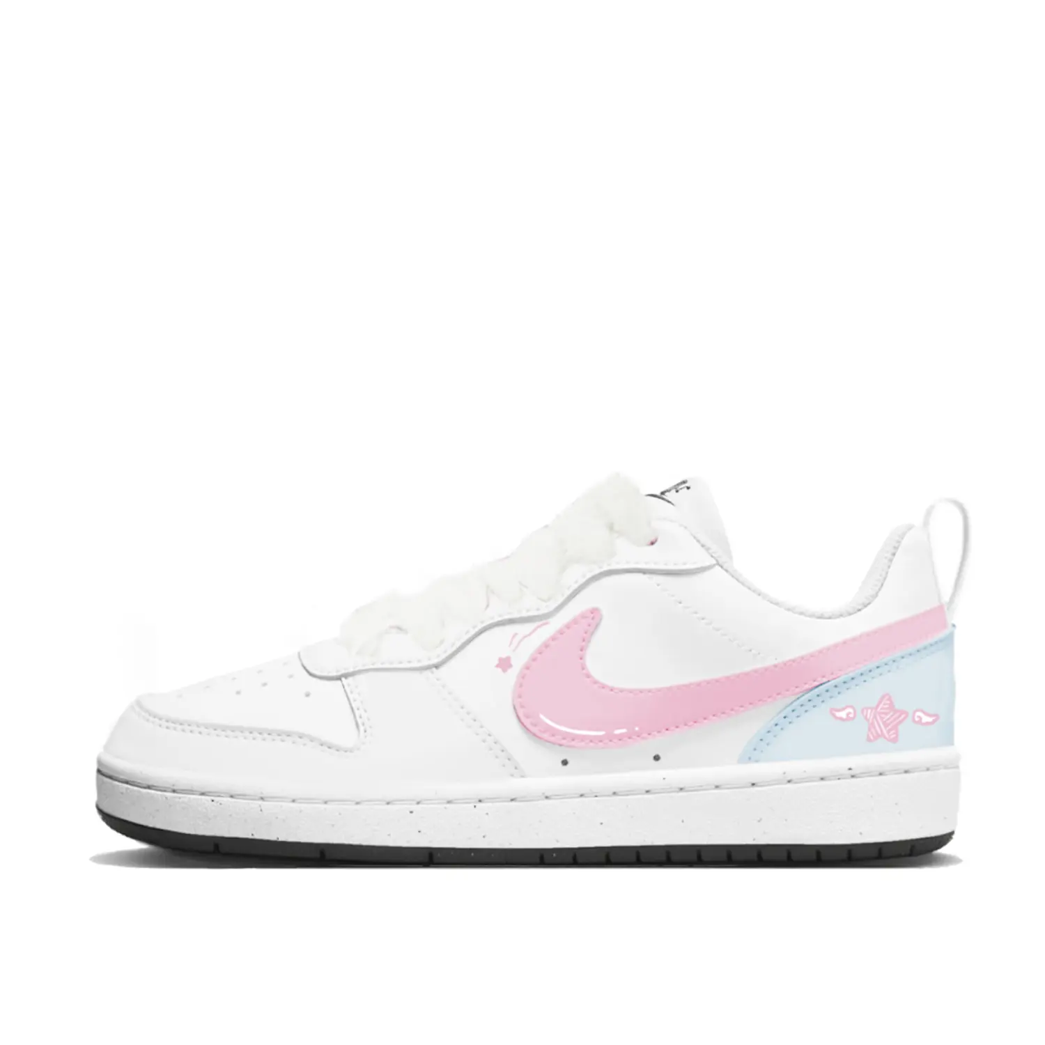 

Низкие детские кроссовки для скейтбординга Court Borough для подростков Nike, розовый/белый
