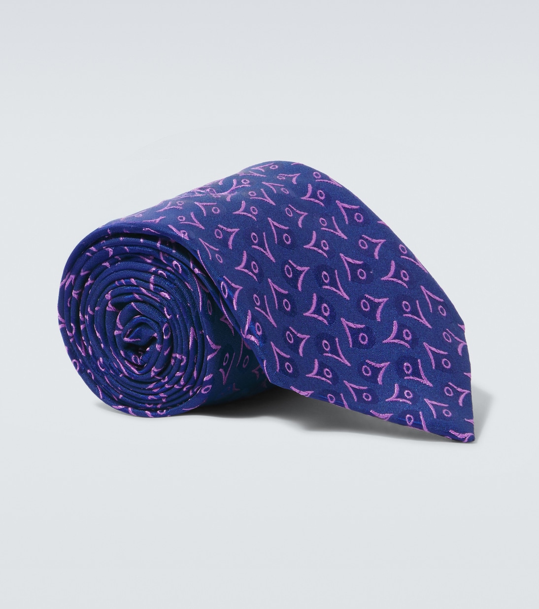 

Вышитый шелковый галстук Charvet, Blue Purple