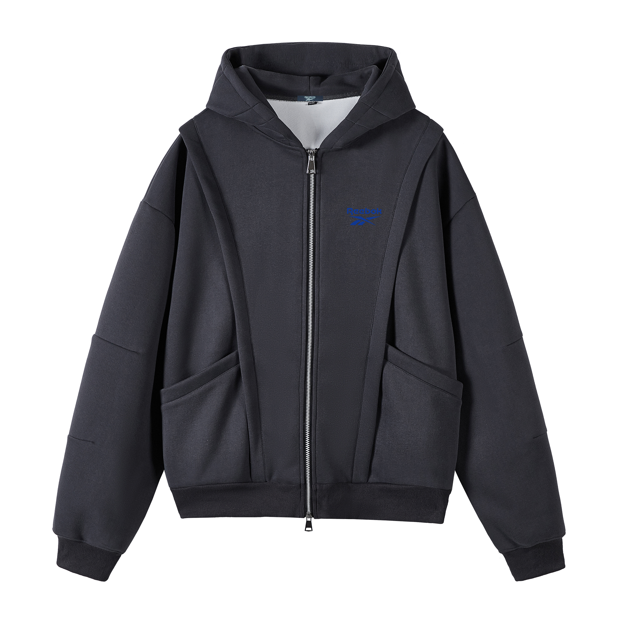 

Толстовка Unisex Hooded Moderate Cardigan Reebok, темно-серый