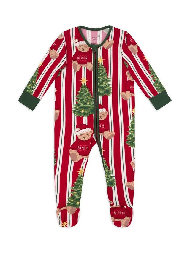 

Детский рождественский комбинезон с мишкой Chelsea Peers, Red