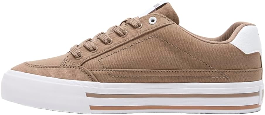Мужские кроссовки PUMA Court Classic Vulcanized Formstrip на шнуровке, повседневные - коричневые — фото 3