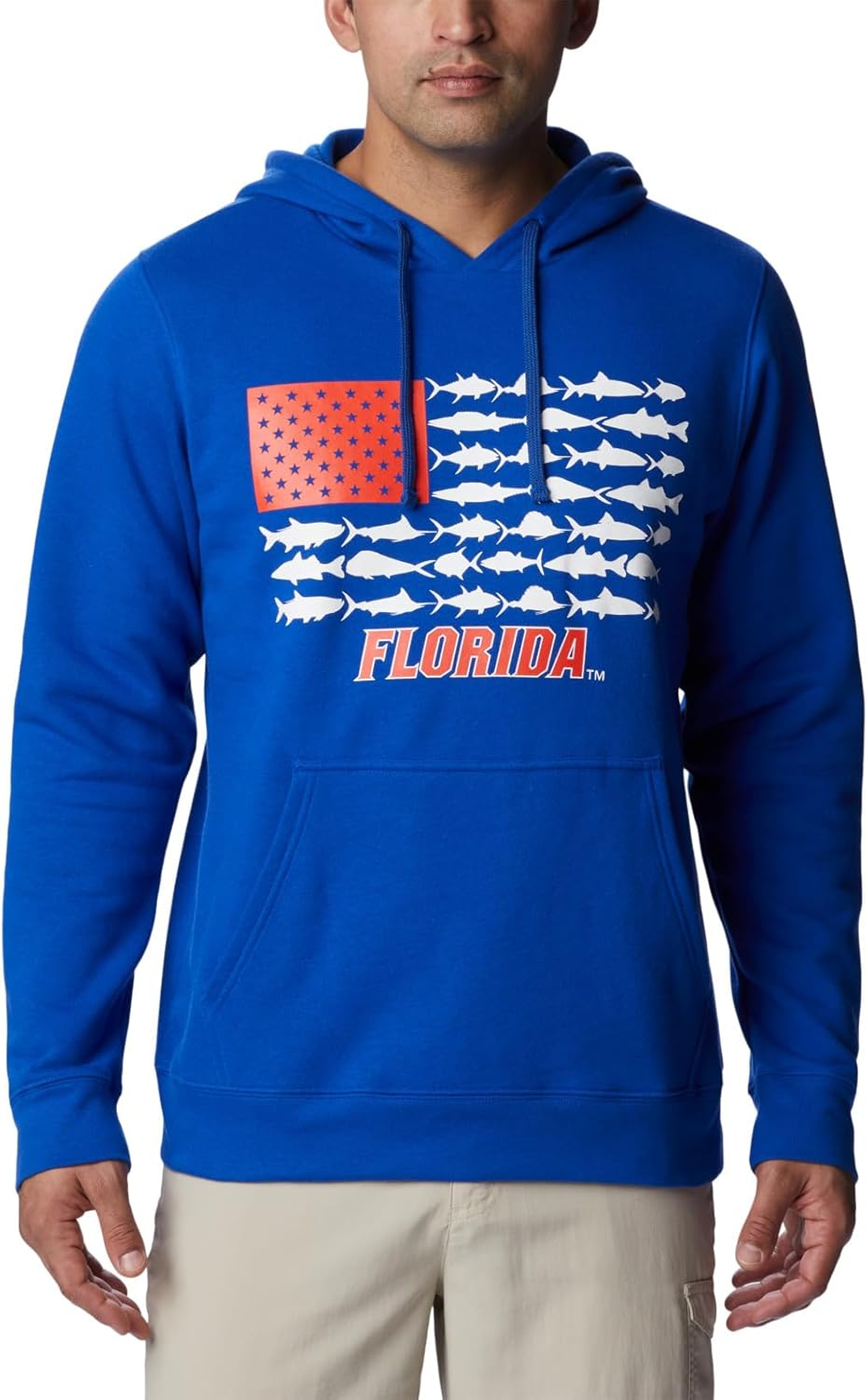 

Толстовка Columbia Men's Collegiate PFG Fish Flag II, Fla - Azul