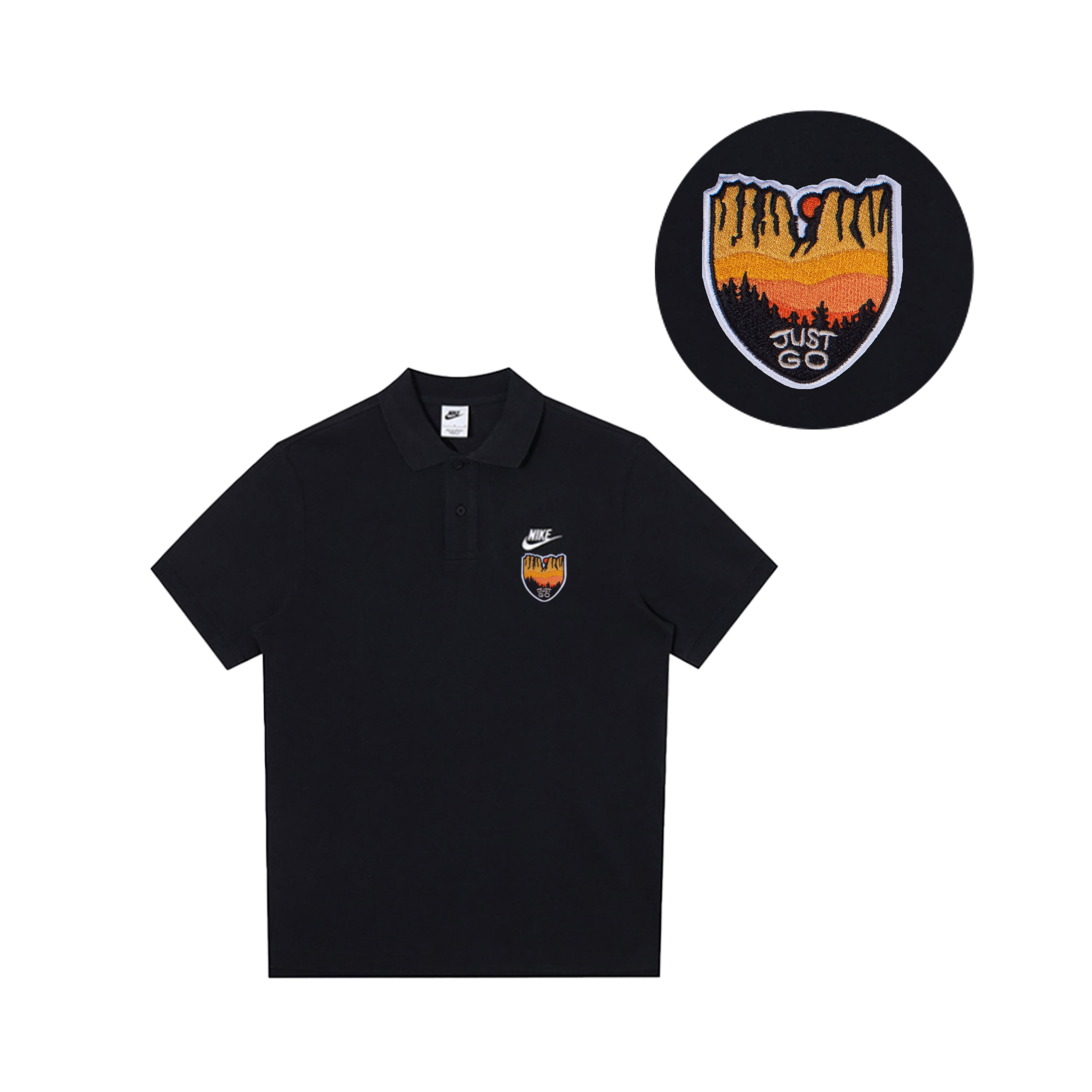 

Nike Спортивная поло мужская black, Черный, Nike Спортивная поло мужская black