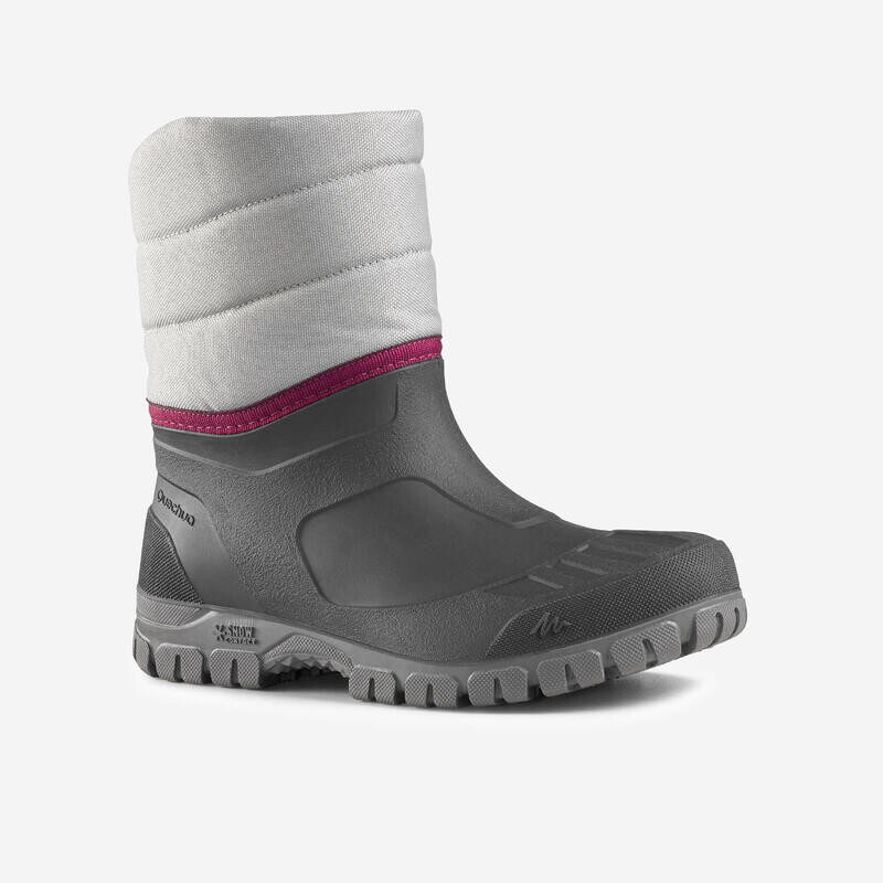 

Женские зимние ботинки Quechua, цвет gris cemento/raspberry pink