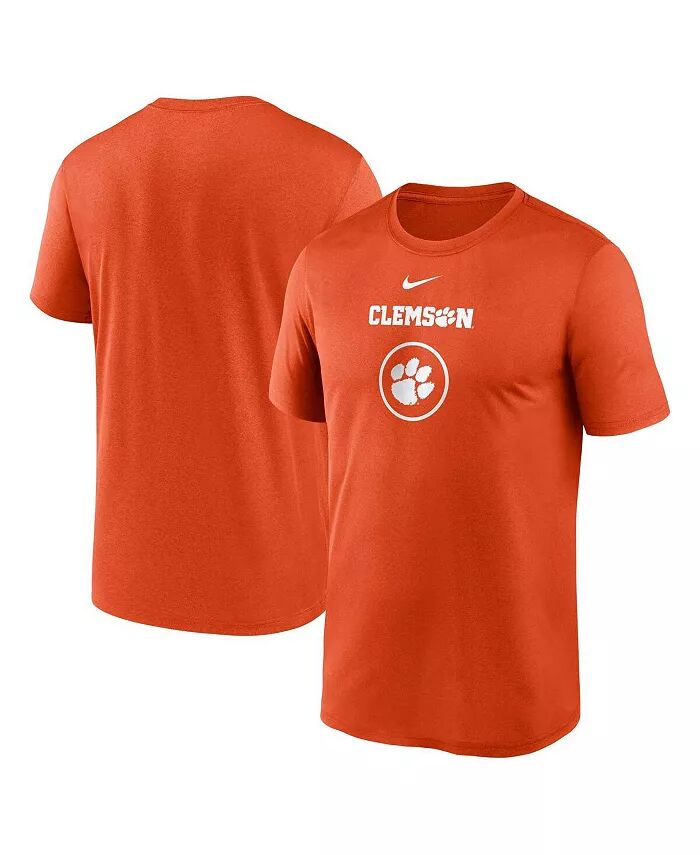 

Мужская оранжевая футболка Clemson Tigers On-Court Basketball Legend Practice Performance Nike