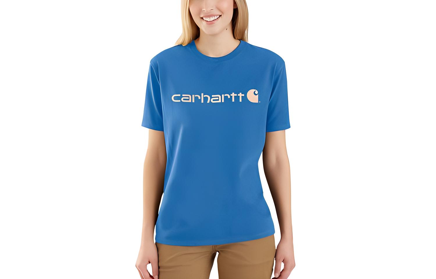 

Carhartt Футболки женские синие с круглым вырезом, средней расцветки, другие, Синий, Carhartt Футболки женские синие с круглым вырезом, средней расцветки, другие