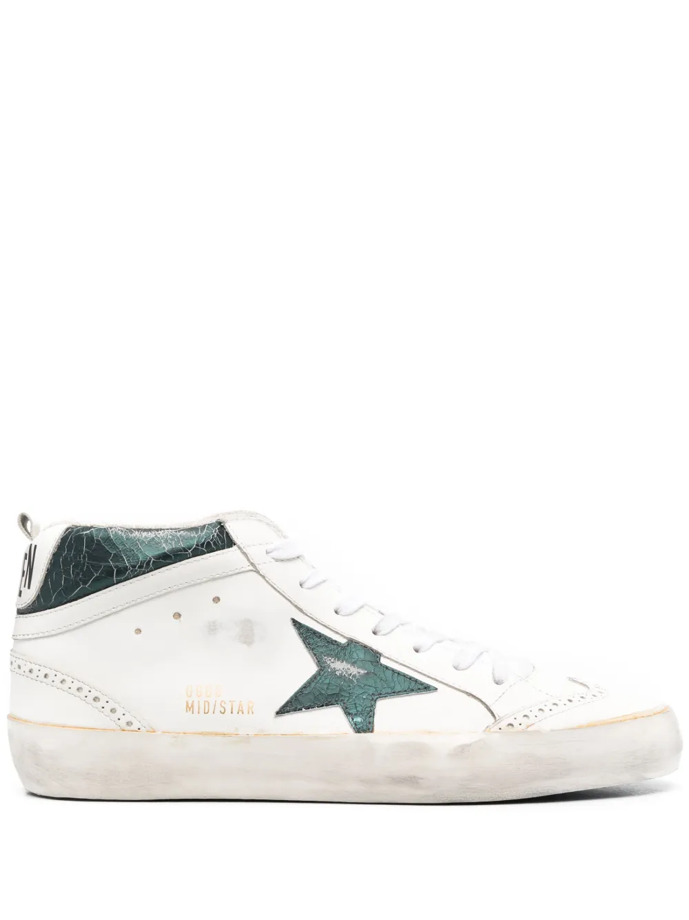 

Кеды Mid Star с эффектом кракле GOLDEN GOOSE, нейтральный