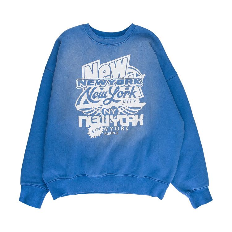 

Свитер PURPLE BRAND HWT Fleece Crewneck, Blue