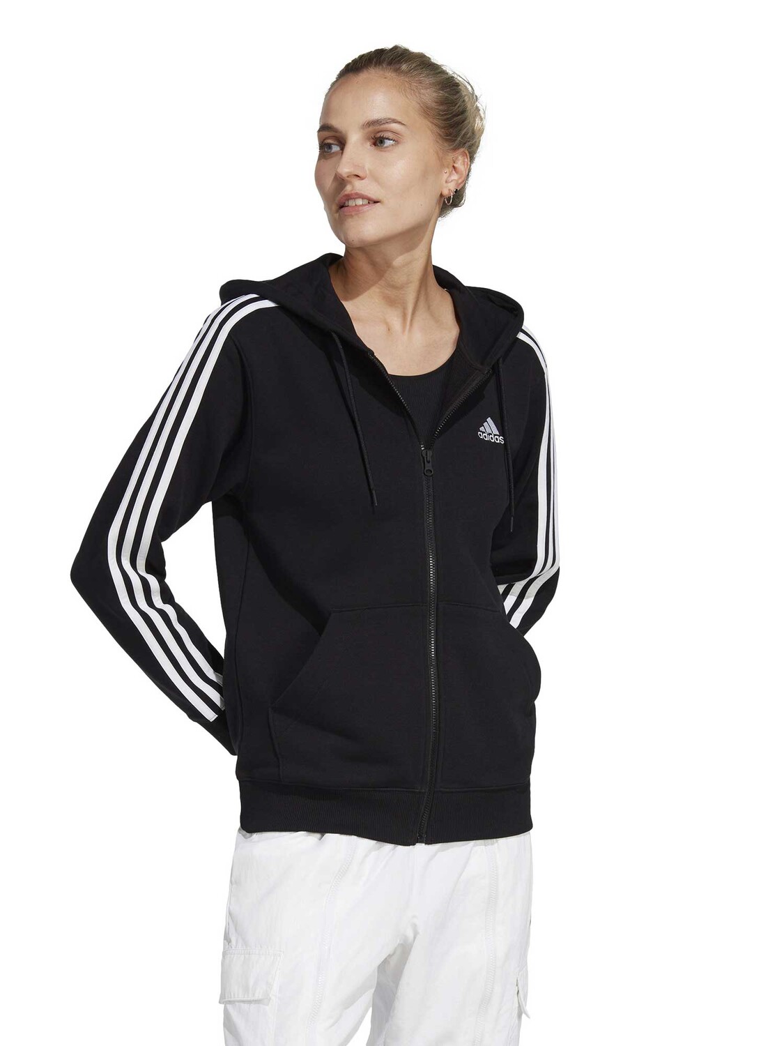 

Толстовка Adidas Sportswear Essentials 3-Stripes French Terry Regular, черный