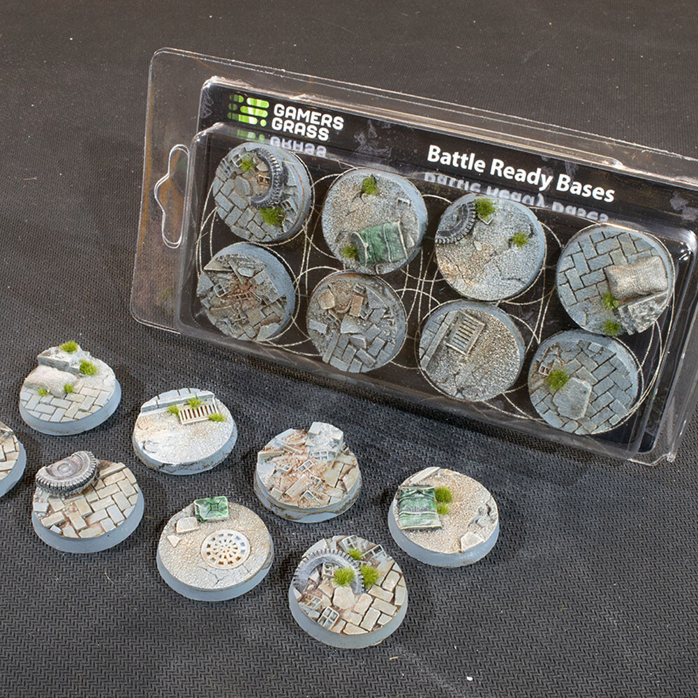 

Аксессуары Gamers Grass Battle Ready Bases: Urban Warfare - Round 32mm (8)