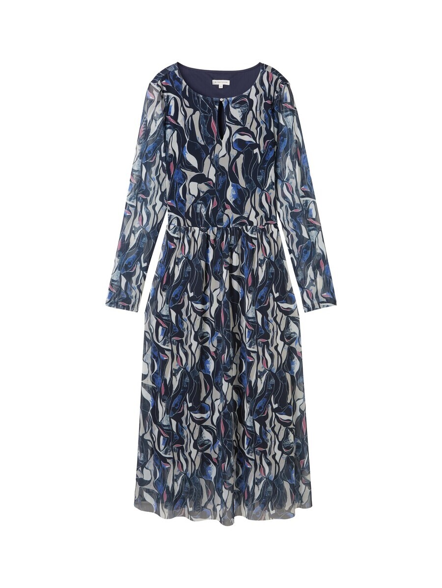 

Платье миди TOM TAILOR Dress, цвет marine blue/cobalt blue