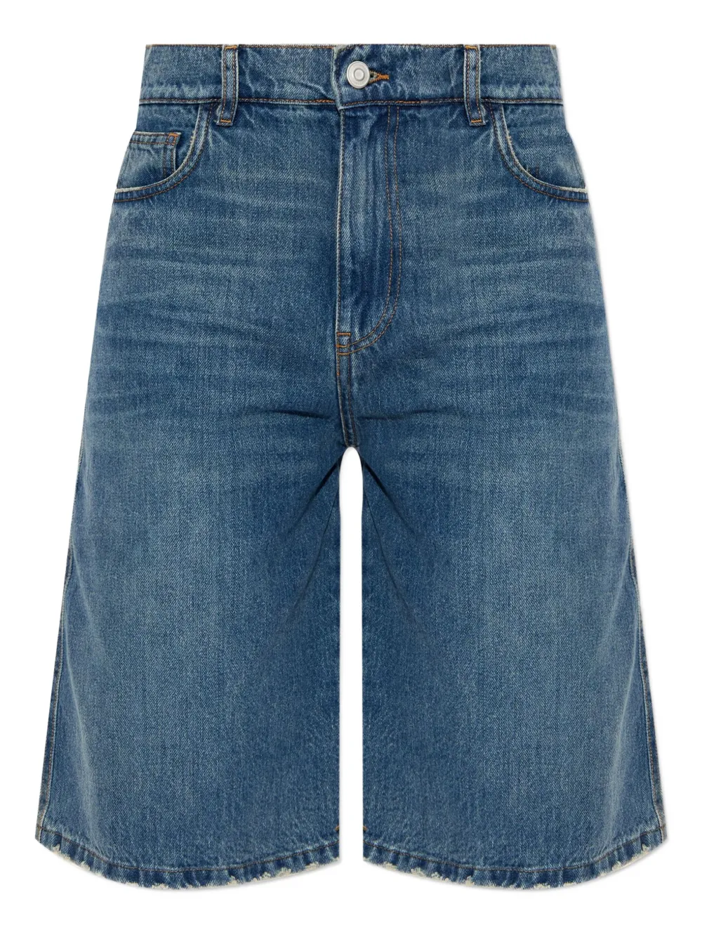 

Шорты с ремнем и логотипом Coperni, синий