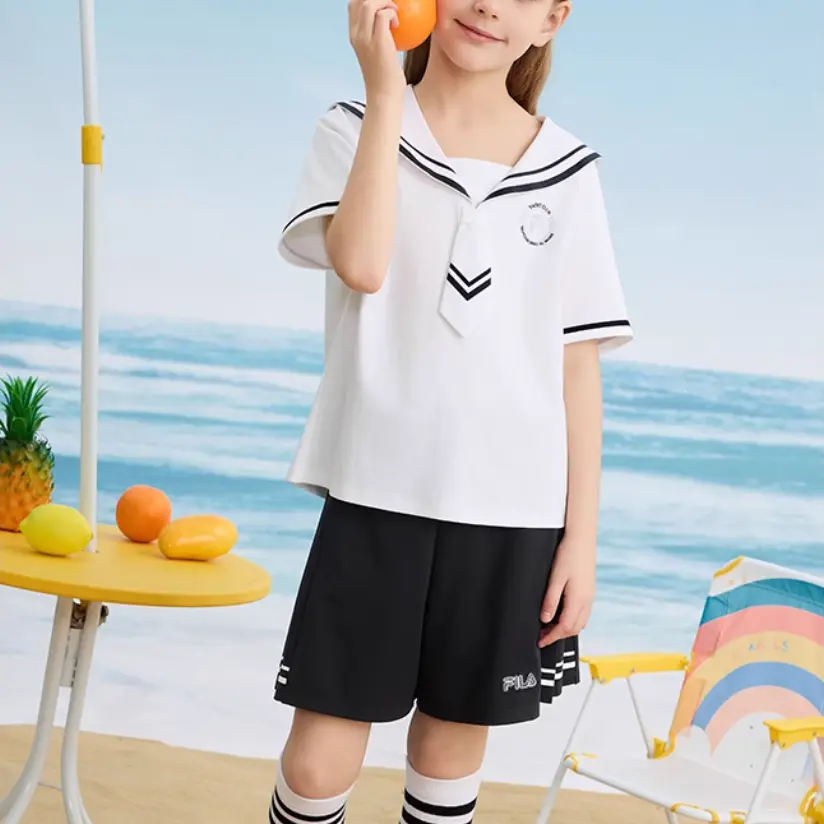 FILA KIDS Футболка стандартная белая — фото 4