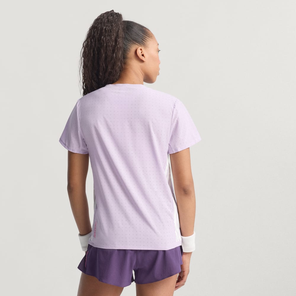 Спортивная футболка Adidas Adizero Running Tee, цвет Powder Plum — фото 2