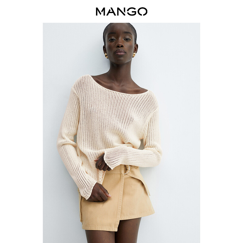 

Женский свитер Mango свободный, зеленый