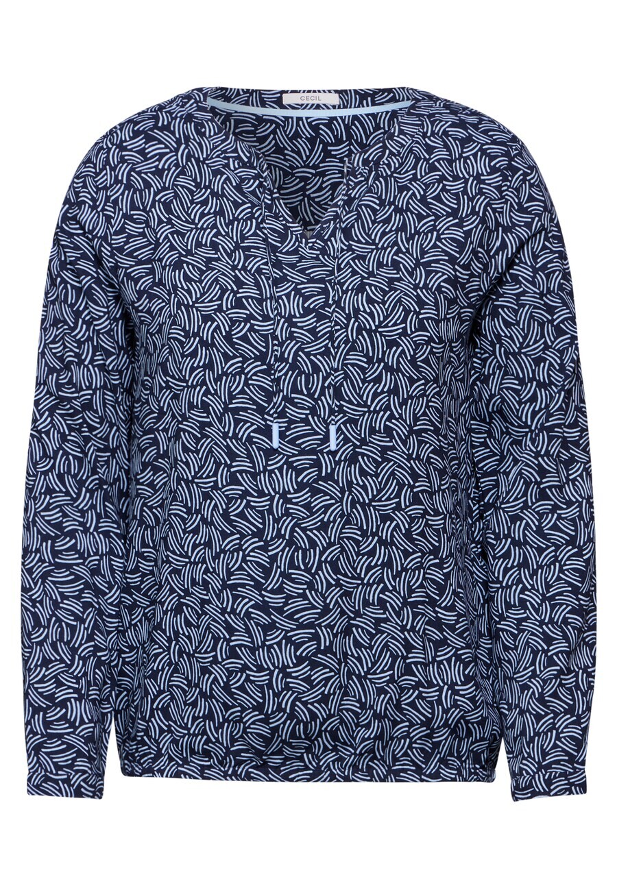 

Блузка CECIL Blouse, темно-синий/светло-синий