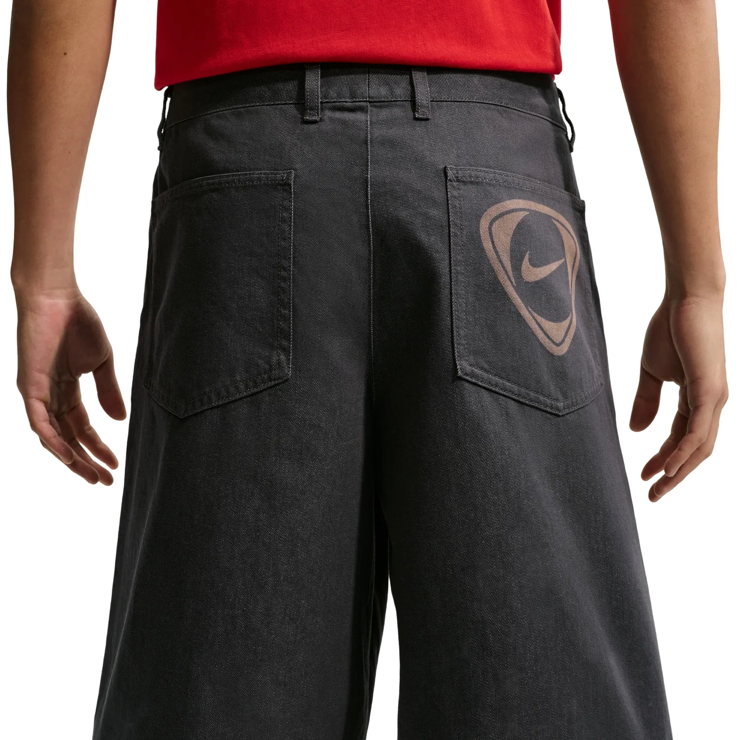 Джинсовые шорты Nike Sportswear 'Антрацит' IR6783-060, черный — фото 2
