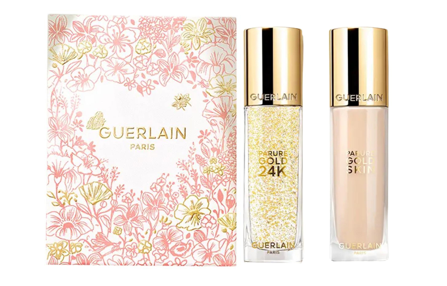 GUERLAIN Набор для макияжа JIAOLAN Golden Diamond Gel Golden Diamond Liquid Foundation Natural Long Lasting 35мл+35мл — фото 4
