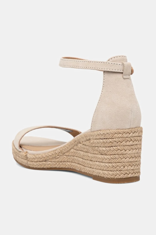 Замшевые сандалии SUEDE ANKLE MID WEDGE ESPADRILLE Tommy Hilfiger, бежевый — фото 2