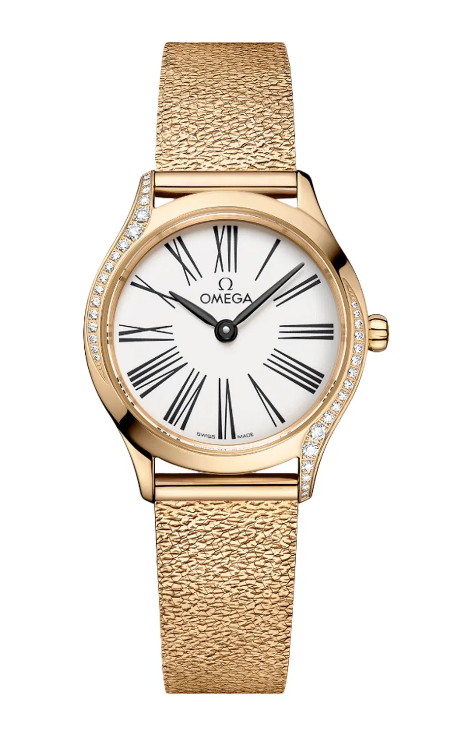 DE VILLE MINI TRÉSOR КВАРЦ 26 ММ - 428.55.26.60.04.001 OMEGA, золотой