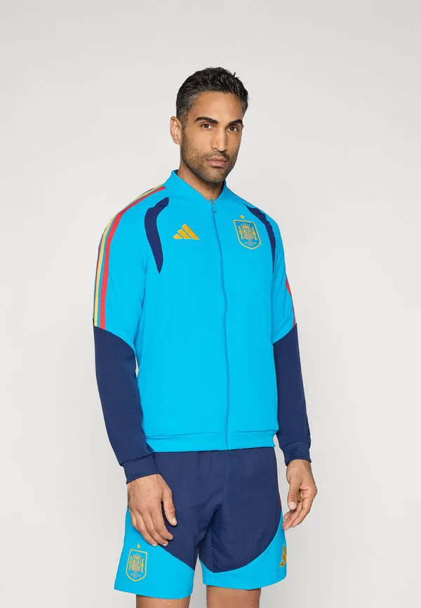 Предматчевая куртка сборной испании rfef Adidas Performance, Bold Aqua