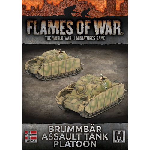 

Фигурки Flames Of War: Brummbar Assault Tank Platoon