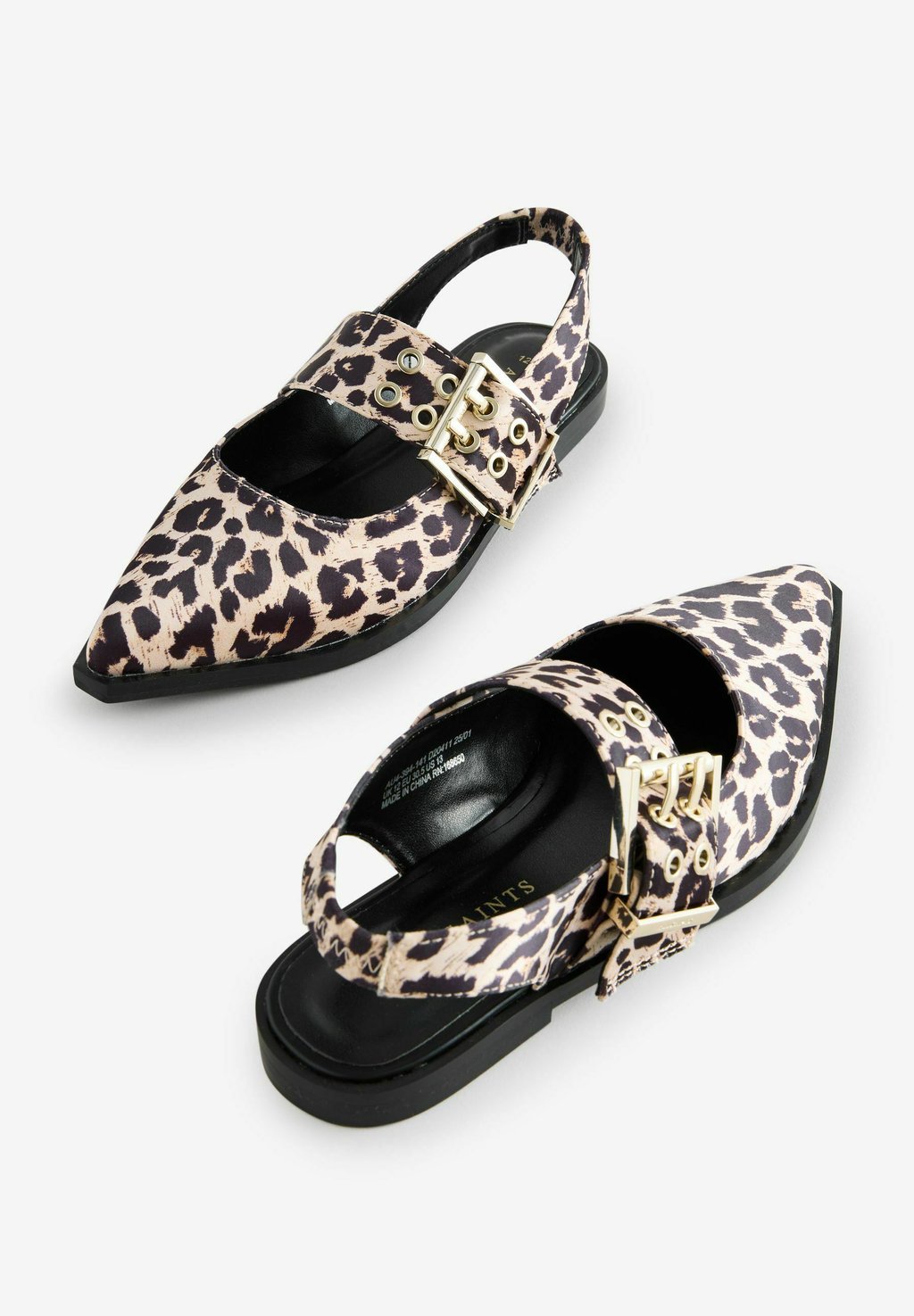 Балетки с ремешком на щиколотке REGULAR FIT - PRINT smALLSAINTS, коричневый — фото 2