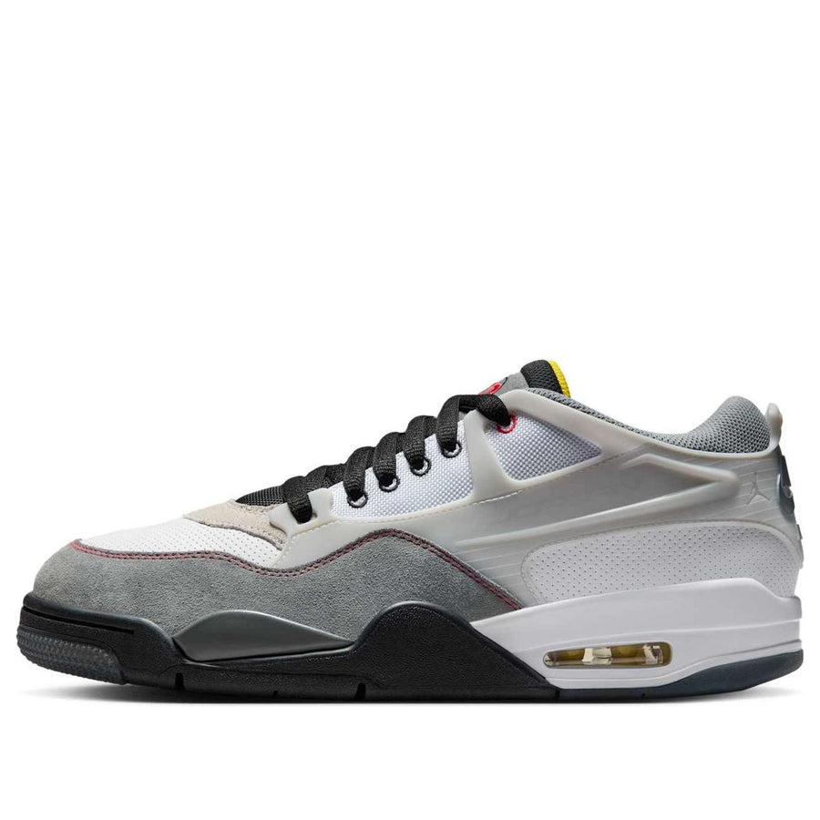 

Кроссовки Air Jordan 4 RM Premium 'White Black Smoke Grey Fire Red', белый