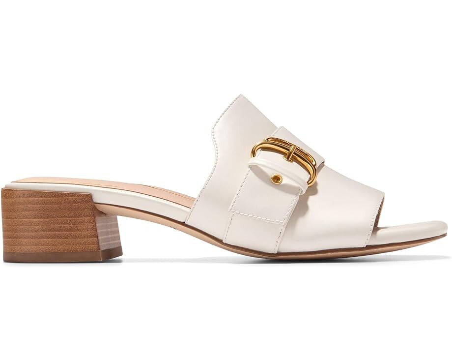 Сандалии Cole Haan Crosby Slide, цвет Ivory Leather/Stack — фото 4