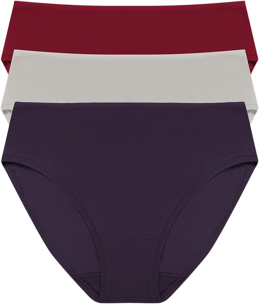 

Женские трусики-хипстеры Bliss Bare Cotton, упаковка 3 шт. Natori, Purple Dusk/Smoky/Dark Red