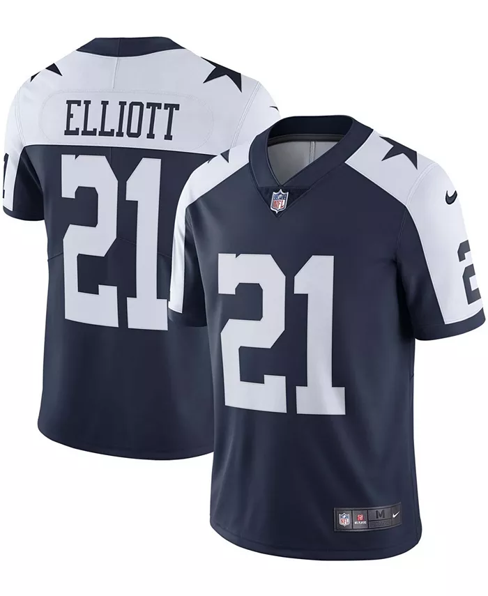 

Мужская альтернативная ограниченная джерси Dallas Cowboys Vapor Изекиль Эллиотт Nike, синий