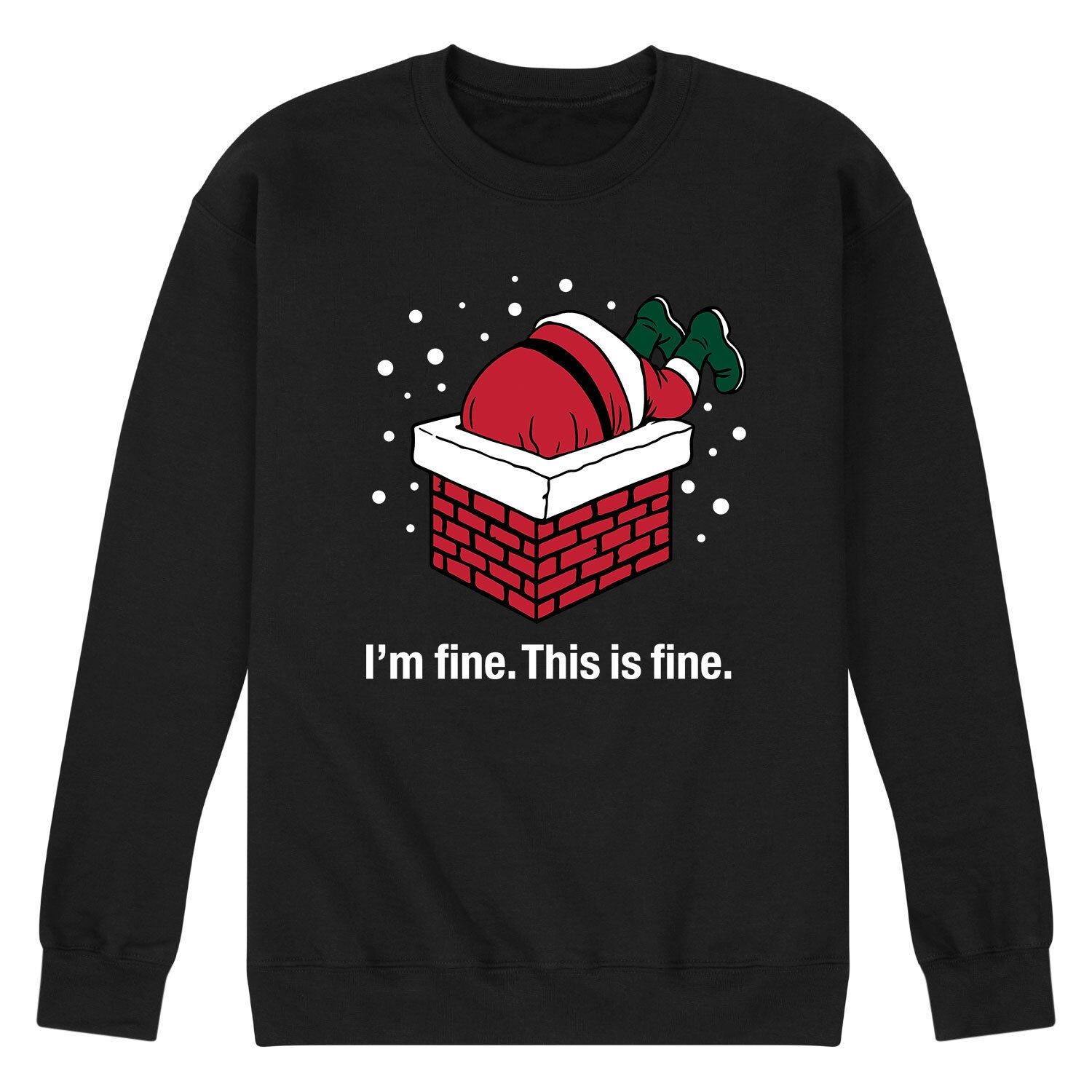 

Мужская толстовка Im 'Fine This Is Fine Santa Licensed Character