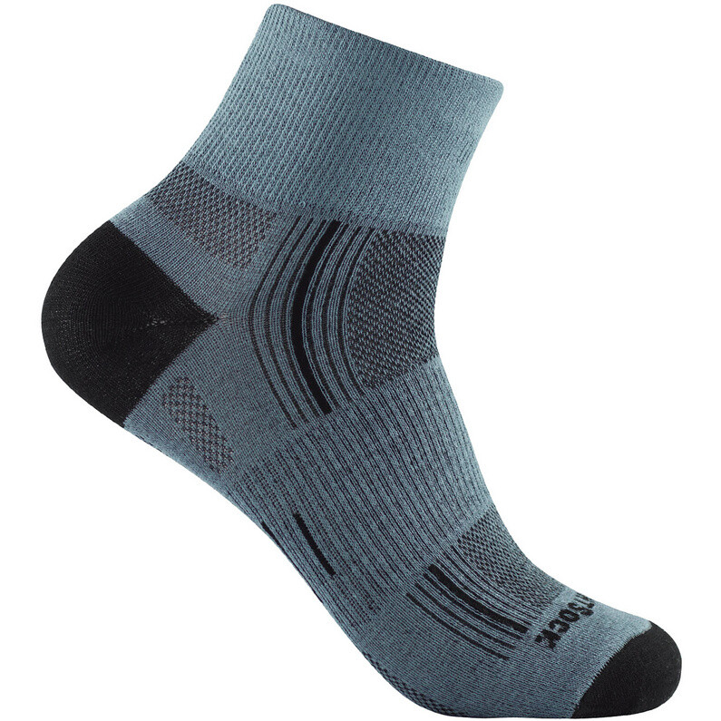 

Носки Stride в четверть Wrightsock, серый