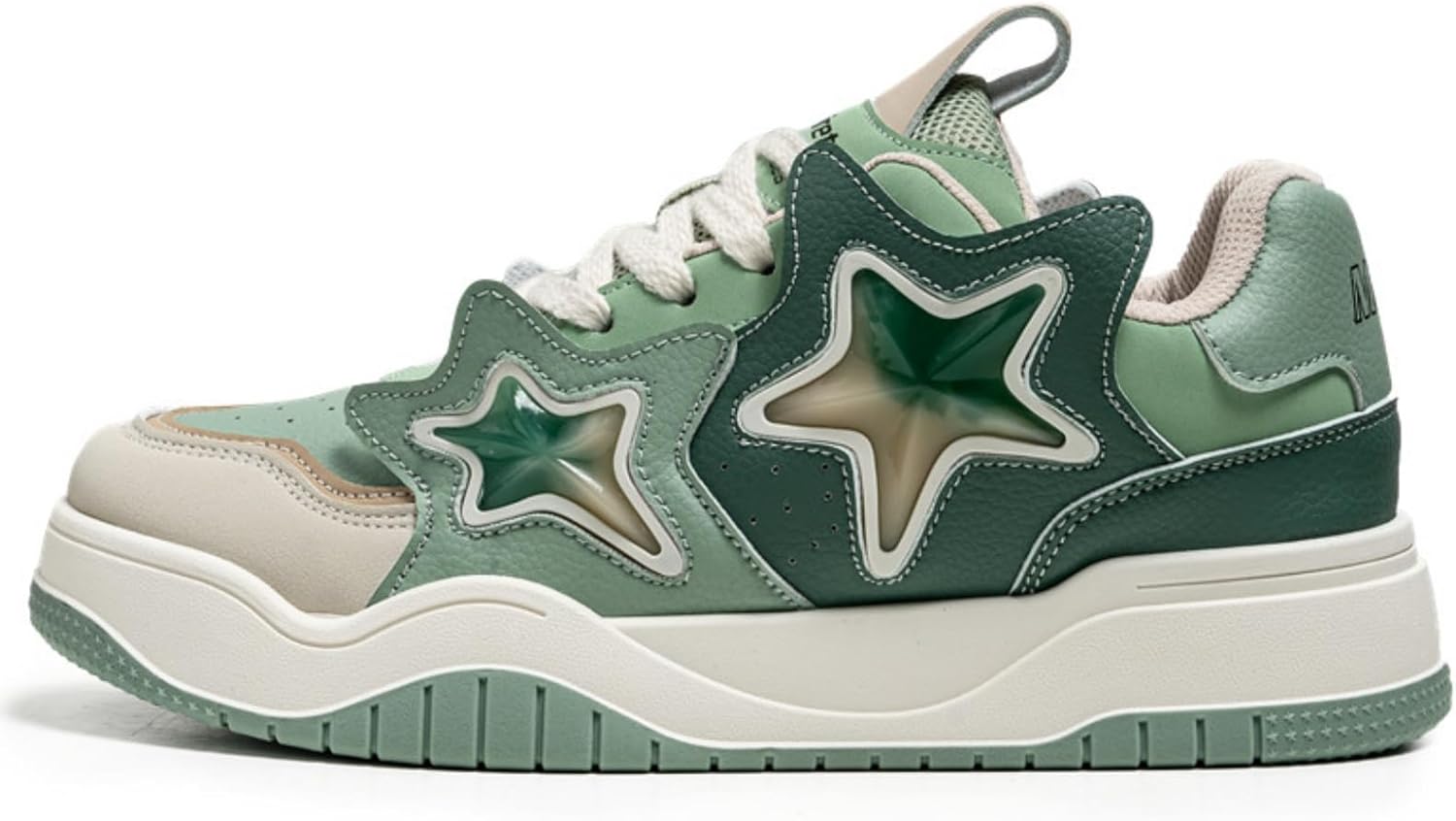 

Кроссовки Star Shoes, милые мужские массивные кроссовки в стиле Y2K, ретро-кроссовки для ходьбы, повседневные кроссовки для прогулок, противоскользящие, удобные, для путешествий и спорта на открытом воздухе, размеры 7-9,5 Lglmqxtm, зеленый