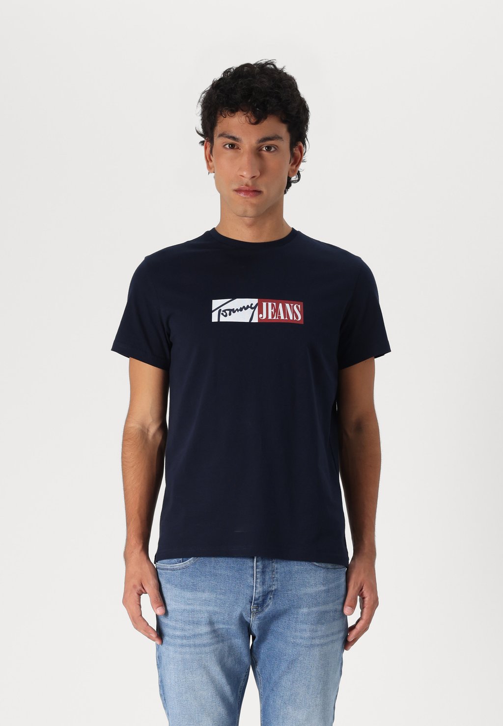 

Футболка с принтом SLIM ENTRY GRAPHIC TEE Tommy Jeans, темно-синий