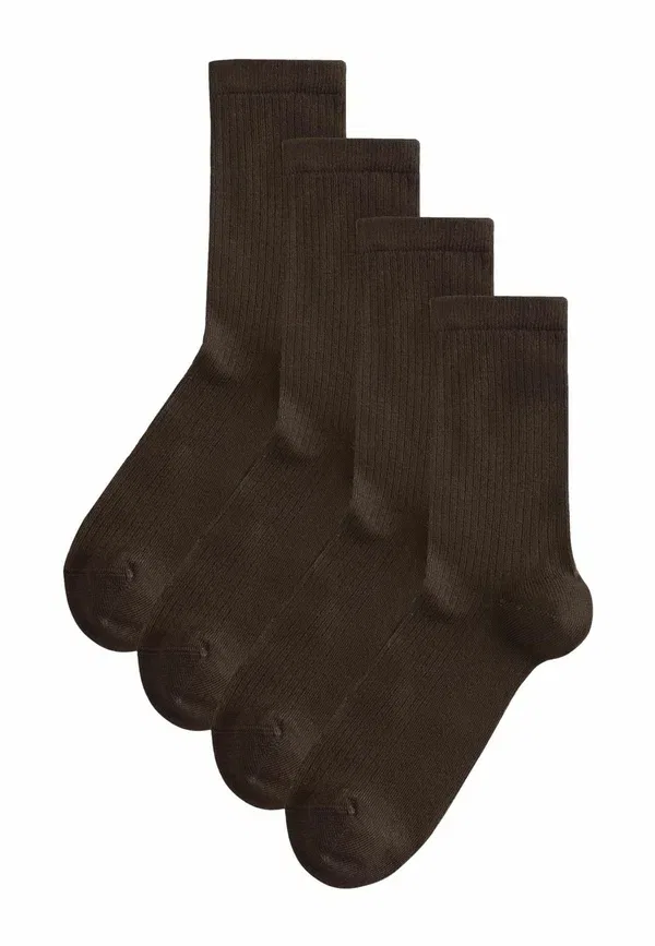 Носки 4 пары Next, chocolate brown, шоколадно-коричневый