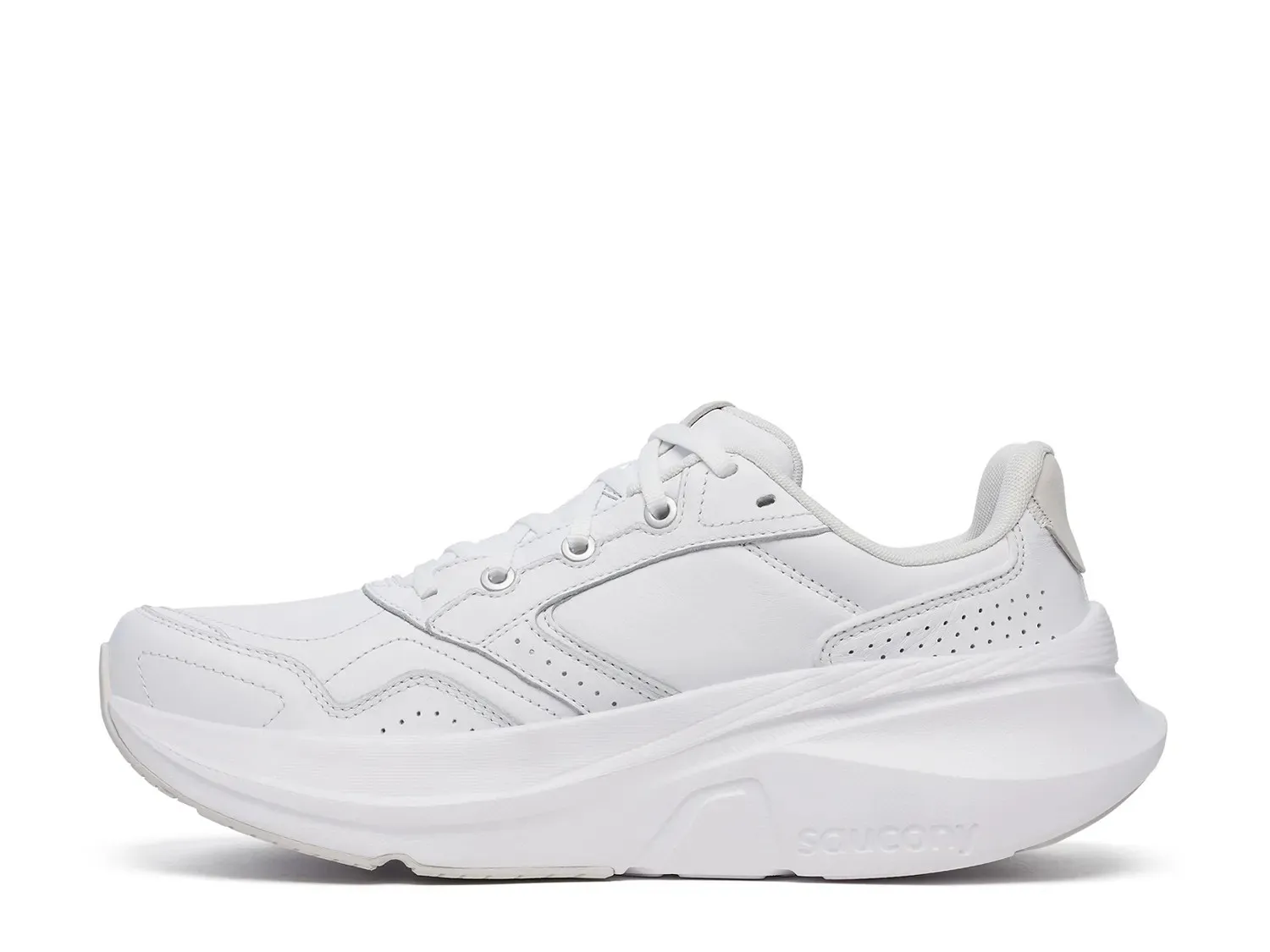 Кроссовки Saucony Guide Metro Running Shoe — мужские, белая кожа — фото 3