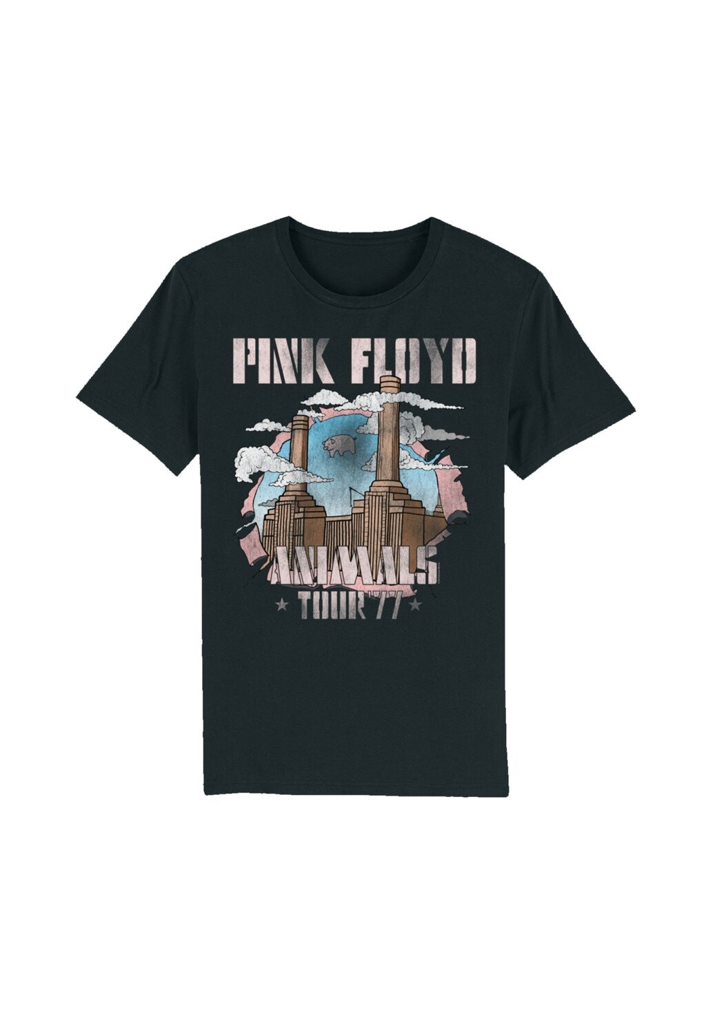 

Футболка с принтом FLOYD ANIMAL FACTORY F4NT4STIC, черный