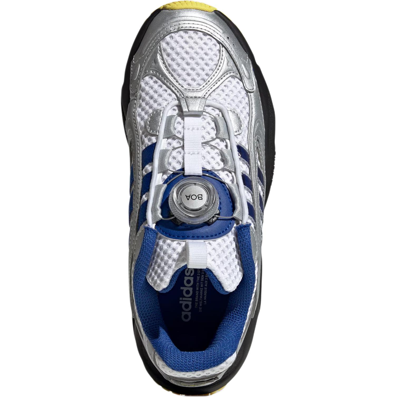 Износостойкие низкие кроссовки Ozmillen для детей и подростков Adidas Originals, серебряный/синий — фото 3