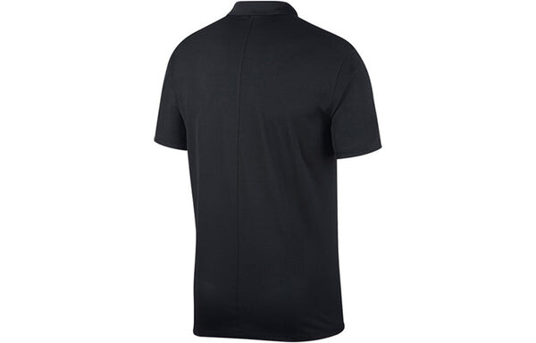 Футболка men's solid color casual outdoor sports golf short sleeve polo black polo shirt Nike, мультиколор — фото 2
