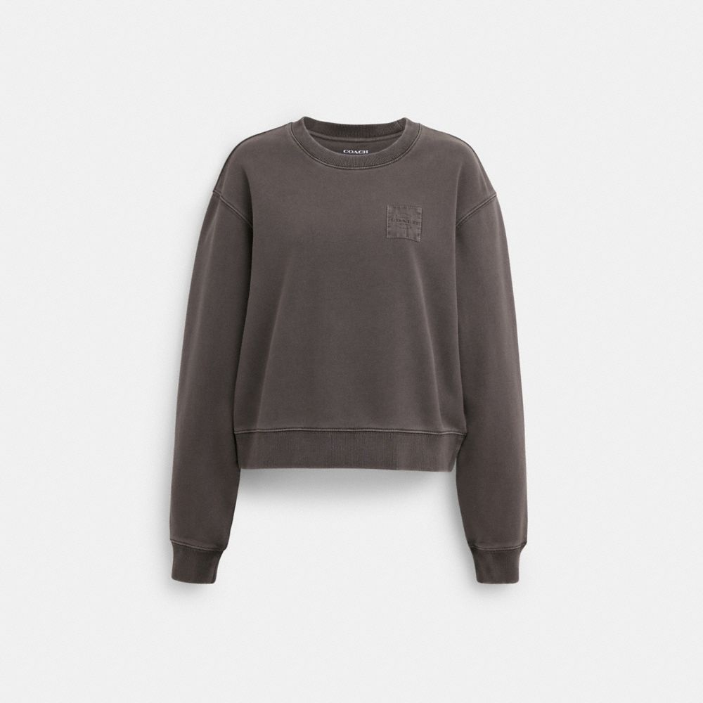 

Джемпер Coach Garment Dye Crewneck, цвет Smoke