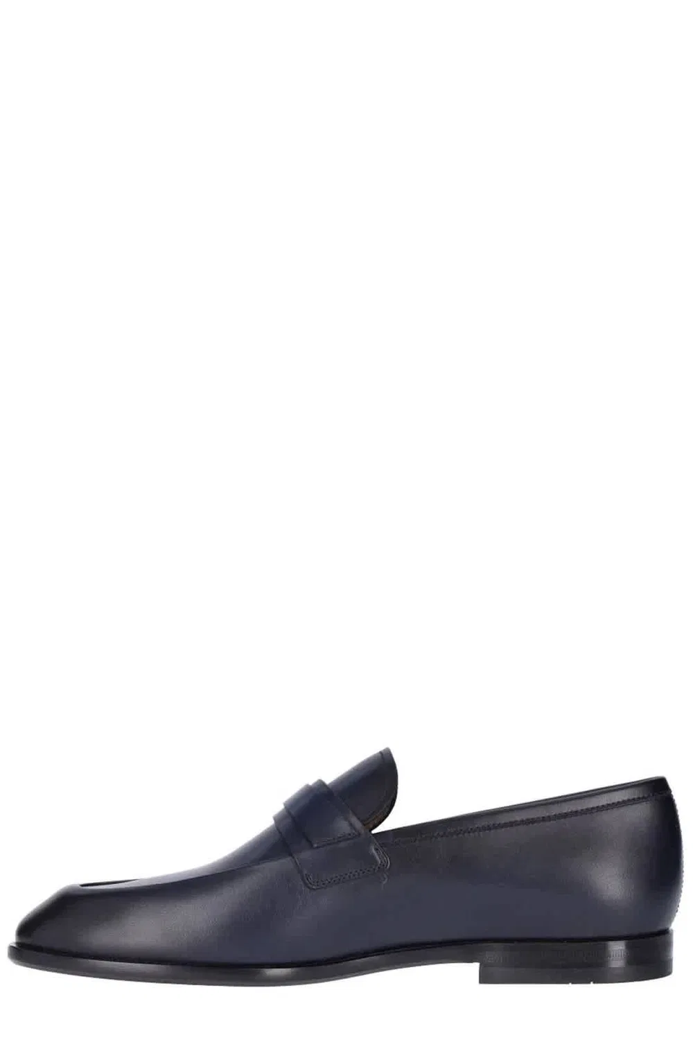 Кожаные лоферы Ferragamo Gancini с пряжкой Salvatore Ferragamo, синий — фото 3