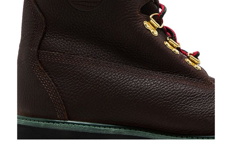 Мужские ботинки Timberland Super Boot высокие из зернистой кожи, коричнево-зеленый — фото 2