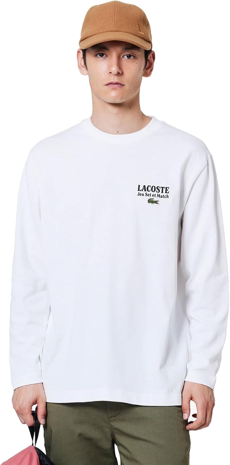 

Мужская футболка с длинным рукавом Lacoste Game Set and Match, белый