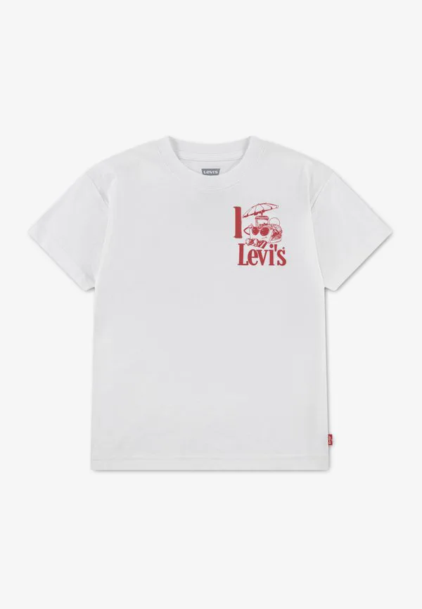 Футболка с принтом "бургер" Levi'S, Bright White
