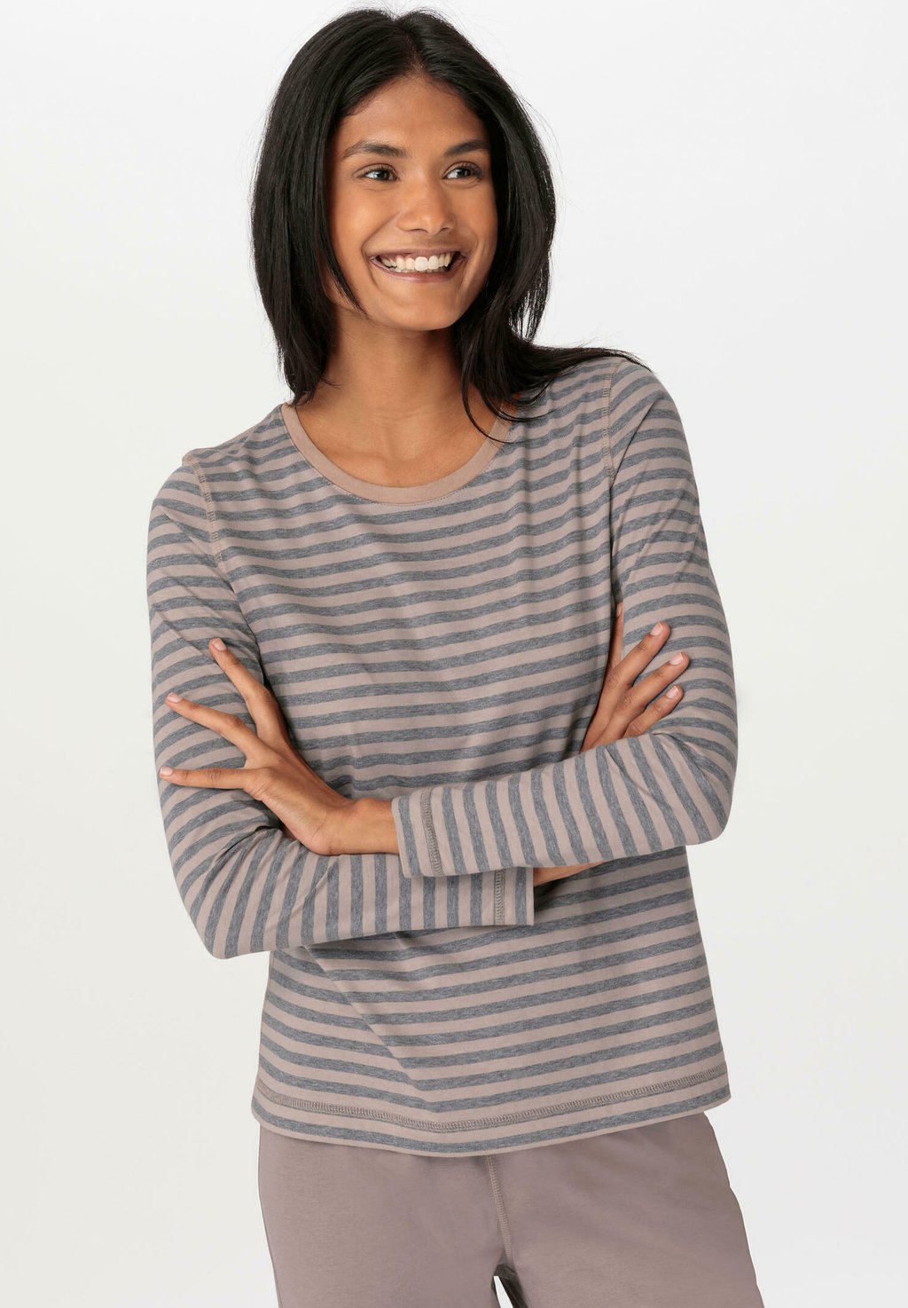 

Пижамная рубашка LANGARM hessnatur, лиловый